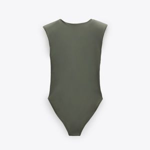 Zara Padded shoulder top